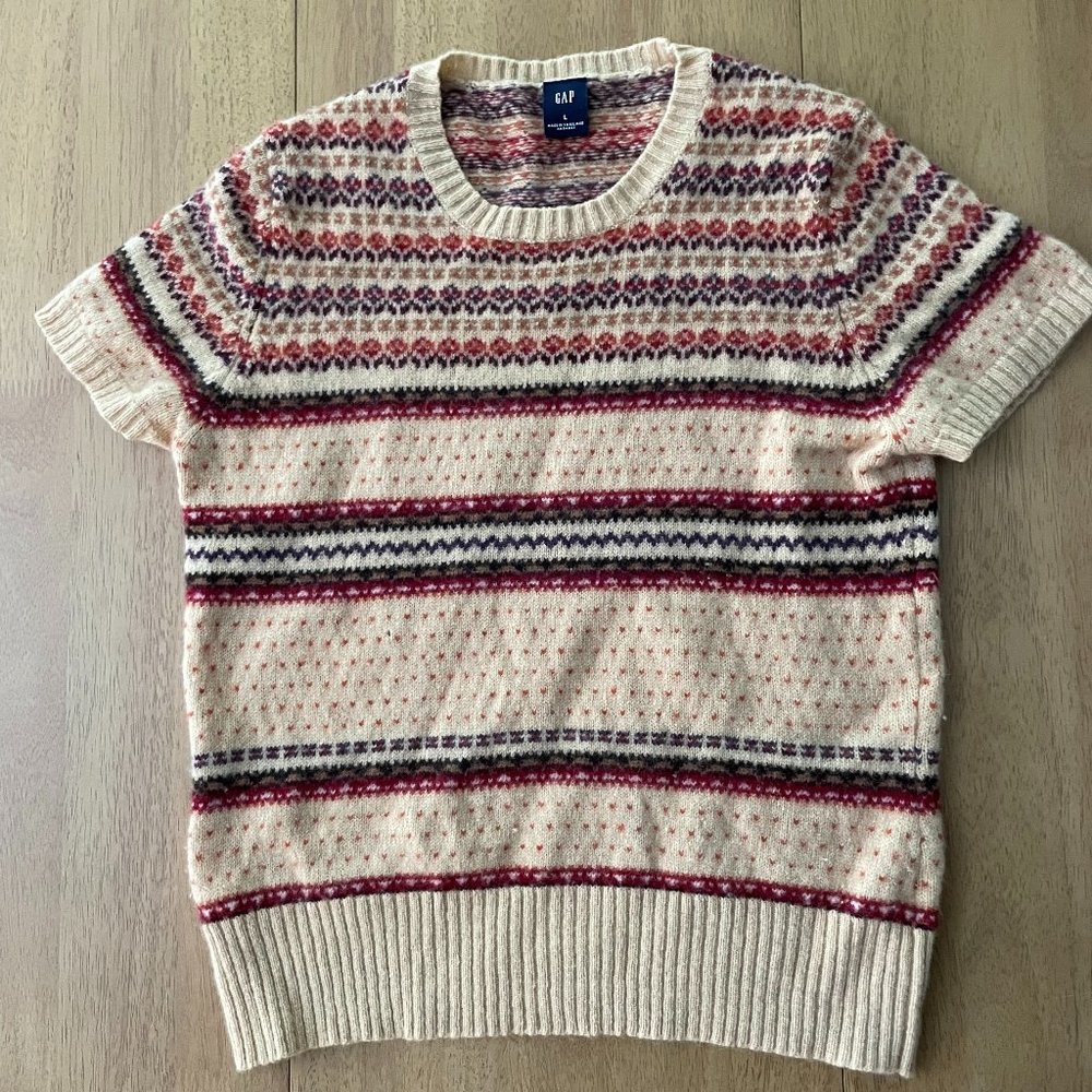 Gap Wool Short Sleeve Sweater